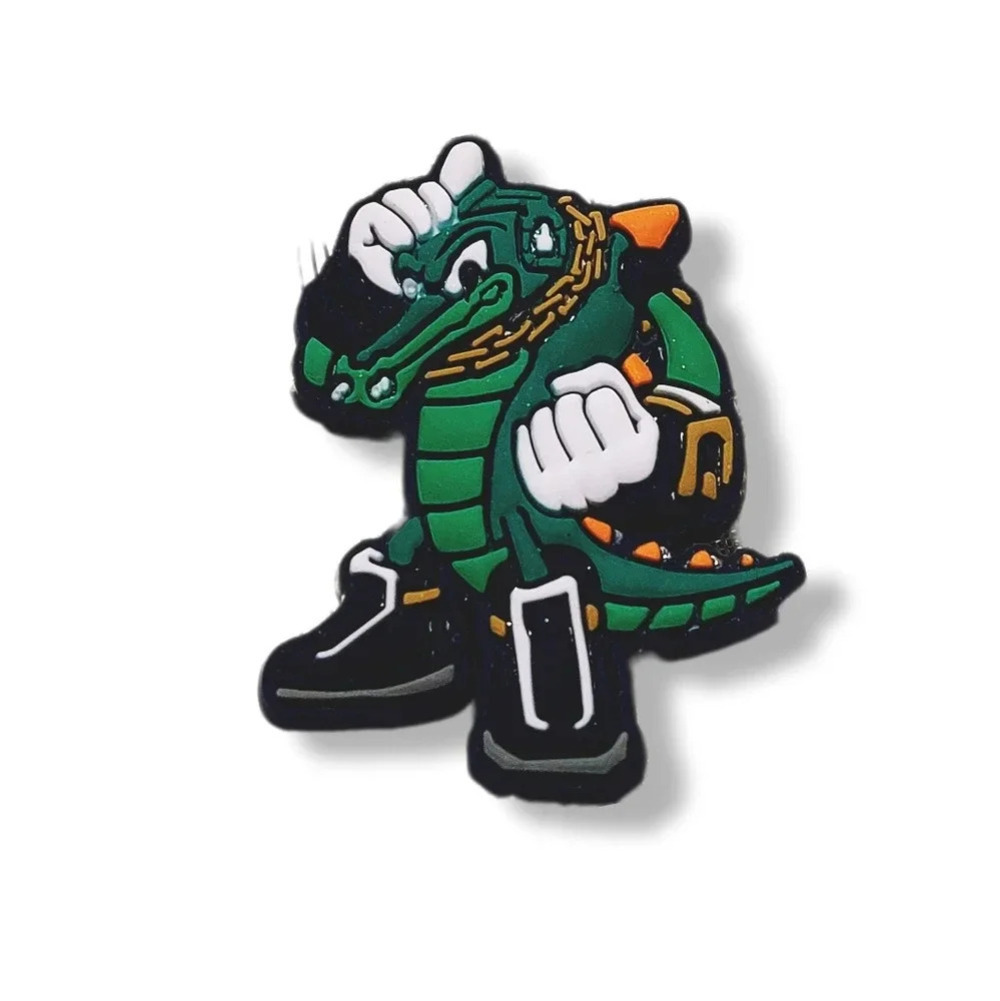 💖 3 Charms for $9💖 Croc Jibbitz - Vector the Crocodile - Sonic Charm